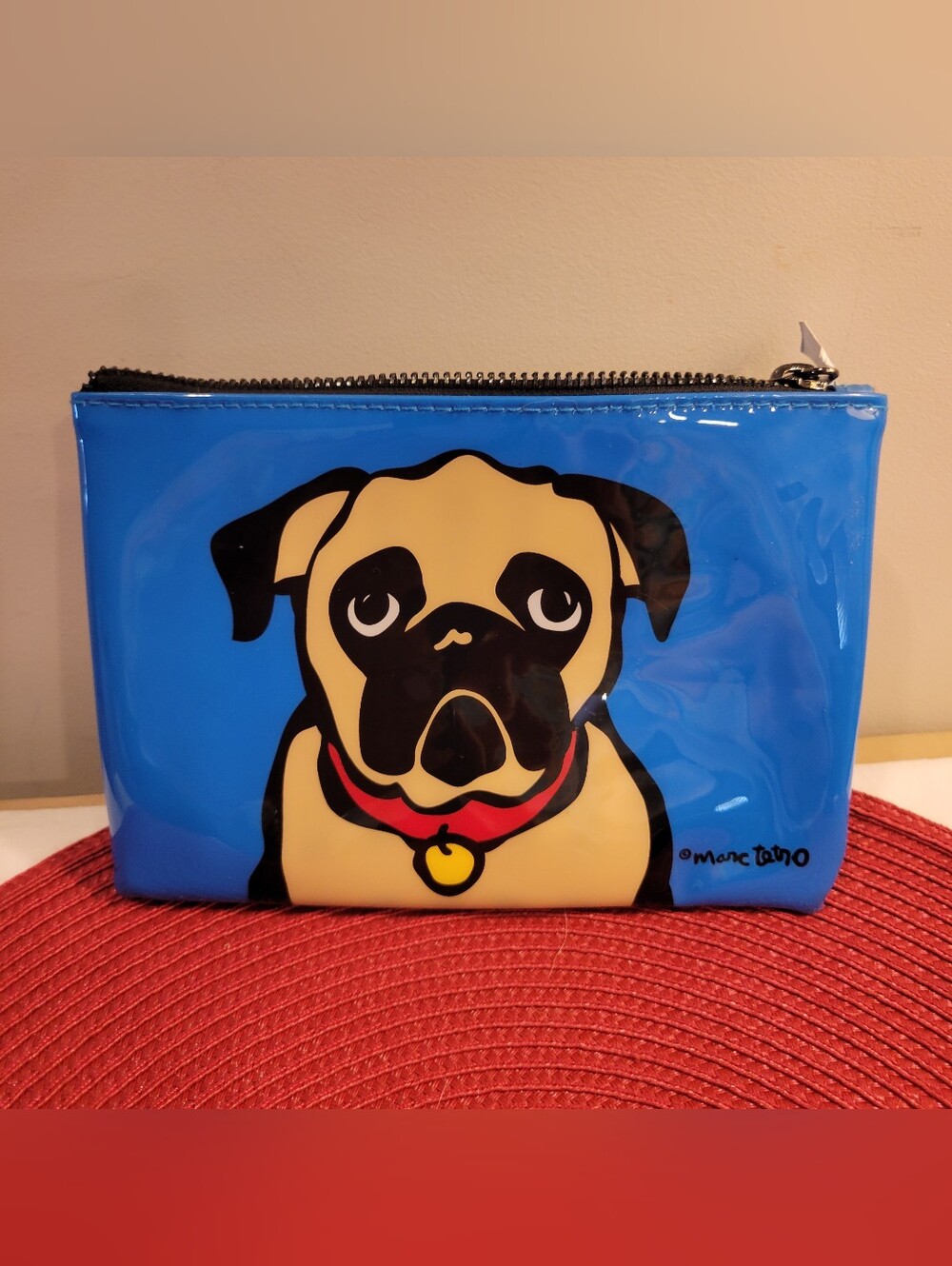 🐶NWT~MARC TETRO PUG COSMETIC BAG